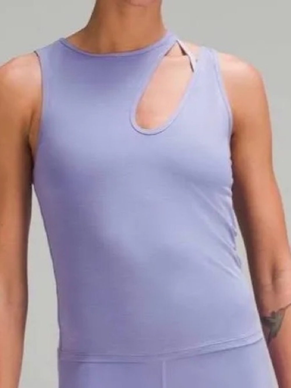 Lululemon Women's Cutout Sleeveless Top - Lavender
